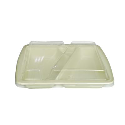 China FACTORY PRICE Heatable Take Away Food Grade PP Material Plastic Disposable Lunch Bento Box With Lid for sale