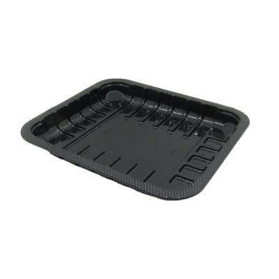 China Food Grade Black Sealable Meat Tray Packaging For Supermarket Meat Store Seafood for sale