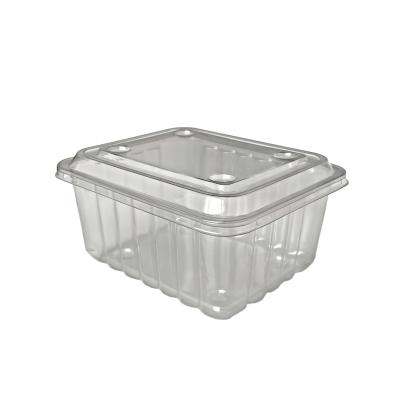 China Lang Kai Transparent Plastic Nuts Fresh Cut Fruit Packing Box Disposable Dry Fruit Container for sale