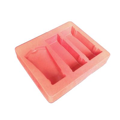 China Disposable FACTORY Cosmetic Velvet Blister Inner Tray Flocking Plastic Packaging Tray for sale