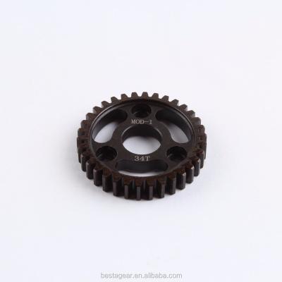 China Rc Cars 34T Mod1 Hardened Steel High Speed ​​Spur Gear For Robinson RC Cars for sale