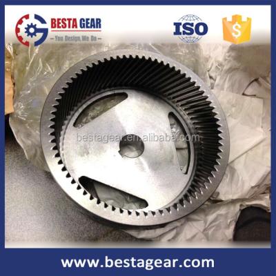 China Iron Helix Angle 26 Degree Module 4 Internal Helical Gear for sale