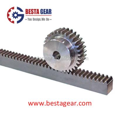 China Steel CNC Made Mod 1.5 SPRIGHT GEAR 21T RACK AND SPROCKET for sale