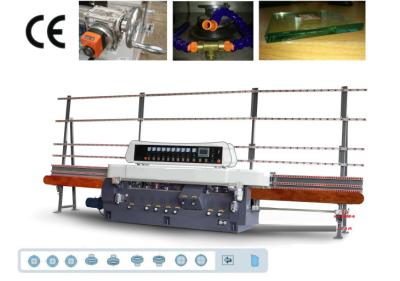 China 9 Spindles Glass Edger, Straight Line Glass Edging Machine,Straight Line Glass Edger for sale