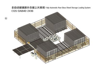 China Sistema de corte de carga de almacenamiento de vidrio totalmente automático,Sistema de carga de almacenamiento de vidrio totalmente automático en venta