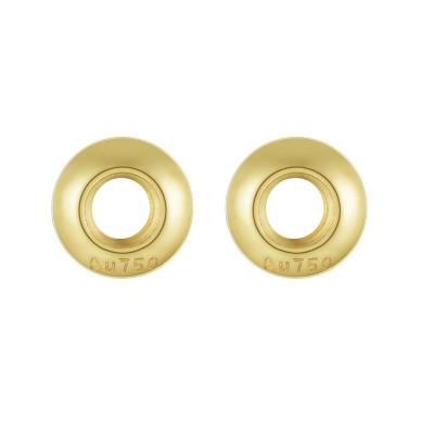 China Au750 18K Gold Trim Bead Spacer Necklace Charm Beads Au750 Patch Fine Jewelry Finding DIY Accessories for sale