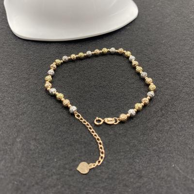 China CLASSIC Wholesale Pure Fine 18k Gold Pineapple Beads Bracelet Anklet Au750 Jewelry Gold Bracelets Moms Daughters Ladies Women Fine Gifts for sale