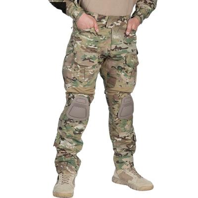 China IDOGEAR Rip-Stop Men G3 Multicam Hunting Tactical Pants Camouflage Pants Combat Pants With Knee Pads for sale