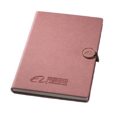 China Vintage Magnetic Diary PU Leather Notebook Inscribed Logo Notebook With Magnetic Buckle Custom Made for sale