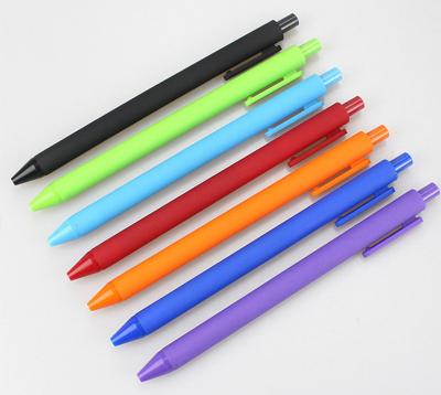 China Hot Sale Promotional Plastic Colorful Pens Normal Logo Gel Pen Custom Stationery for sale