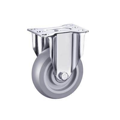 China SWIVEL 2.5/ 3/ 4 inch Double Ball Bearing Grey TPR Thermoplastic Rubber Caster for sale