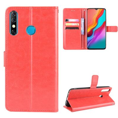 China Premium Anti-drop PU Leather Flip Phone Case For Infinix 8 Pound Wallet Hot Pouch All Models And Colors In Stock for sale