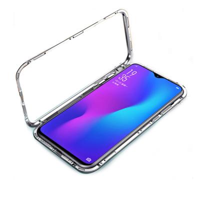 China Factory Price Manufacturer Supplier Magnetic Cell Phone Protective Case For vivo Y19 Back Tempered Glass Phone Case for sale