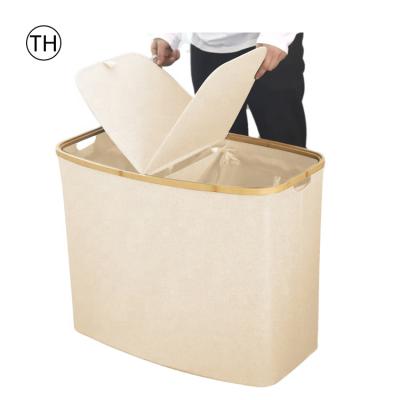 China China Wholesale Home Folding Laundry Basket Colorful Portable Collapsible Cloth Bag Waterproof Laundry Hamper for sale