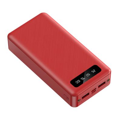 China Hot Selling Large Capacity Fast Charging Support Built In Cables Quick Charge Portable Power Bank 20000mAh Cables for sale