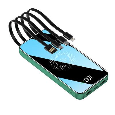 China Popular Fast Charge Support Big Capacity 20000mah ABW Wireless Charging Power Bank for sale