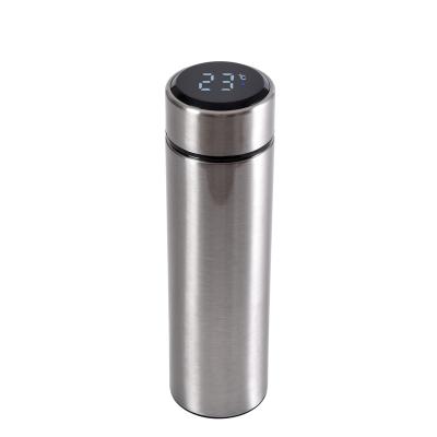 China Double Wall Mug Stainless Steel Viable Smart Upright Coffee Tumbler Thermos Mug With Painting Travel Tumblers With Smart Lid for sale