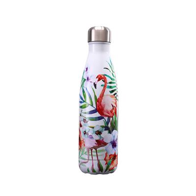 China PORTABLE cola bottle double wall vacuum insulated stainless steel water bottle with lid for increasing outdoor sports for sale