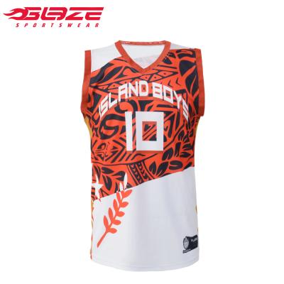 China Antibacterial Cheap Custom Sublimation Printed College Basketball Jersey Uniform New Design for sale