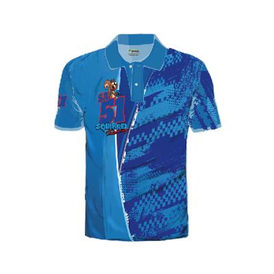 China High Quality Anti-UV Mens Dye Sublimation Printing Custom Auto Racing Uniform Shirts for sale