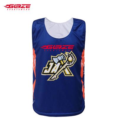 China Coolmax Wholesale Lacrosse Tank Top Sublimation Polyester Uniform Mesh For Women Men for sale