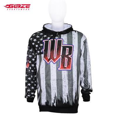 China Wholesale OEM anti-pilling man logo polyester fleece custom sublimation pull over hoodie for sale