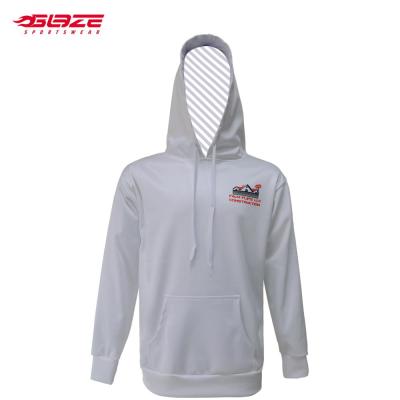 China Anti-wrinkle cheap high quality OEM with logo sublimation hoodie unisex plain white set for sale