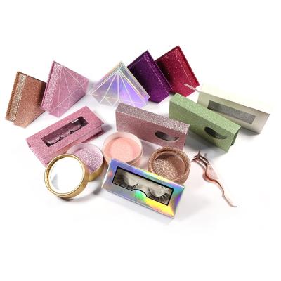 China Customize New Arrival Light Pink Factory Price False Plus Mink Eyelash Private Label 3D Eyelash Box As Needed for sale