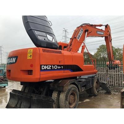 China Excavadoras usadas Doosan DH210W-7 de 2020 Excavadoras de roda da Coreia Motor original Doosan à venda