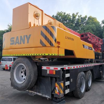 China SANY 75 Ton STC750 Cranes de caminhões móveis hidráulicos usados com motor original à venda