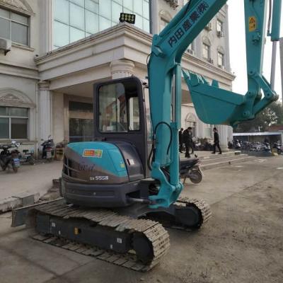 China Max. Lifthoogte 44m 2021 Gebruikte Japan 5,5 Ton KOBELCO SK55 SK55SR-3 Mini Graafmachine Te koop