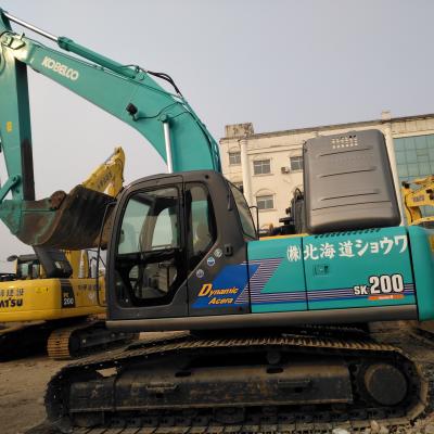 중국 3 톤 명목 부하 용량 Kobelco SK200 발굴기 저렴 20 톤 사용 된 발굴기 판매용