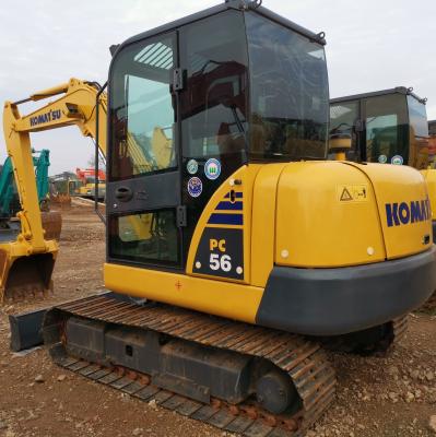 China 5000 KG 65KM 2022 Komatsu Pc56-7 Excavadora Mini Excavadora de 5 toneladas de segunda mano en Shanghai en venta