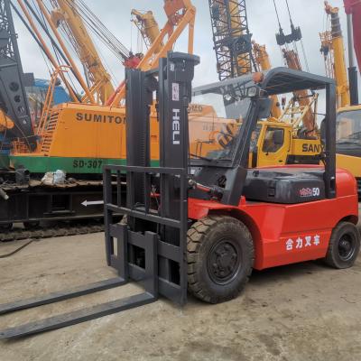 China HELI 5t CPCD50/CPCD30/CPCD35 Vorklift Gebruikte dieselforklift voor kledingwinkels Te koop