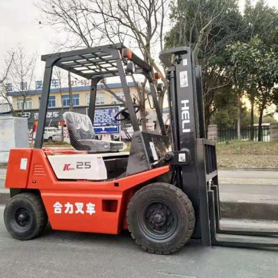 中国 ヘリK25フォークリフト 2500kg-3500kg 容量3m-6m トリプレックスマスト LPG/ガソリンサイドシフト 販売のため