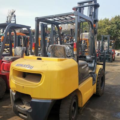 China Fork Breite 1200mm Komatsu FD50 5T Gebraucht Gabelstapler 5T Japan Heben mit ISUZU Motor zu verkaufen