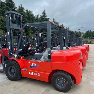 China Manufacturing Plant Forklift HELI 5 Ton Mini Forklift CP C D50 Fork Length 1200MM for sale