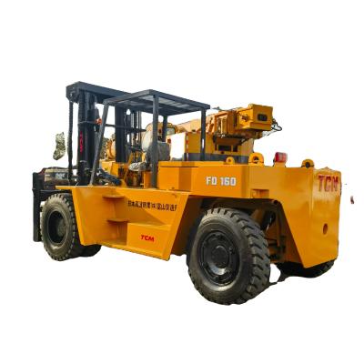 China Fork Width Routine TCM FD160 Diesel Forklift 16TON Used with Printing Shops in Shanghai for sale