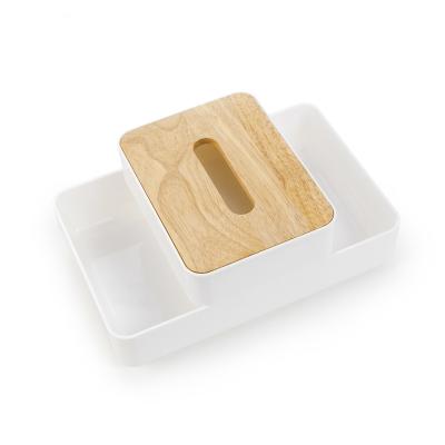 China Japanese Bamboo Tissue Box Wooden Modern Desktop Plastic Box And Body Tissue Box Can Be Put In Mobile Phone Living Room Home Paper Box for sale