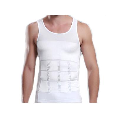 China Hot Selling Antibacterial Antibacterial Slimming Vest Shirt Mens Body Shaper Compression Shaper for sale