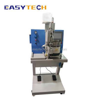 China Bead Punching Inserting Process Bead Fork Metal Break Pin Button Press Machine for sale