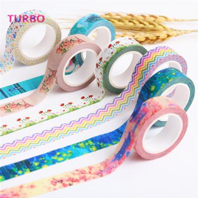 China Japanese Style DIY Colored Washi Tape Roll Top Adhesive Paper Wholesale 2020 Waterproof Gift Wrapping Items for sale