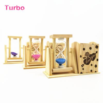 China 2021 Good Quality Unique Promotional Creative Funny Eco Wooden Pen Stand Holder Pen Pocket Holder Office Supplies Gifts for sale