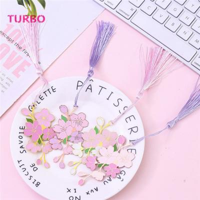 China Japan Best Price New Arrivals Custom Cute Colorful Bookmarks Metal Gift Stationery With Tassel For Books for sale