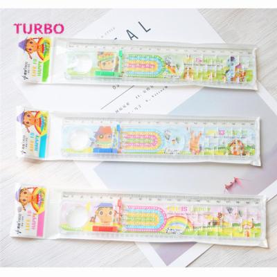 China 2019 Top Selling Office OEM Logo School Rulers Custom Design Kids Flexible Colorful Plastic Ruler 2020 Newest 20cm Stationery Cute Design for sale