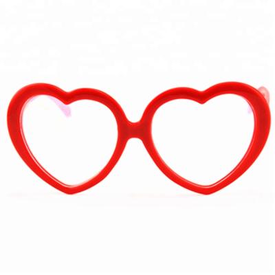 China 3D Diffraction Clear Plastic Glass Diffraction Sight Heart Shaped Fireworks Show Favor Glasses for sale