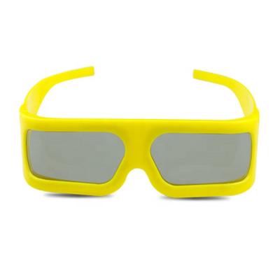 China Durable Use Quality Big Frame 3D 4D 5D 6D 7D Yellow Glasses for sale