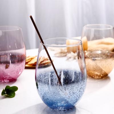 China New Classic/Postmodern Modern Copper Stemless Wine Glasses, Set of 6 for sale