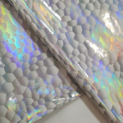 China Waterproof Vinyl Upholstery Fabric Hologram Fabric For Handbags Making Materials Wholesale for sale