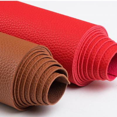 China Waterproof Wholesale Handbag Leather For Women Thick PVC Leatherette Sheet With Suede Backing for sale